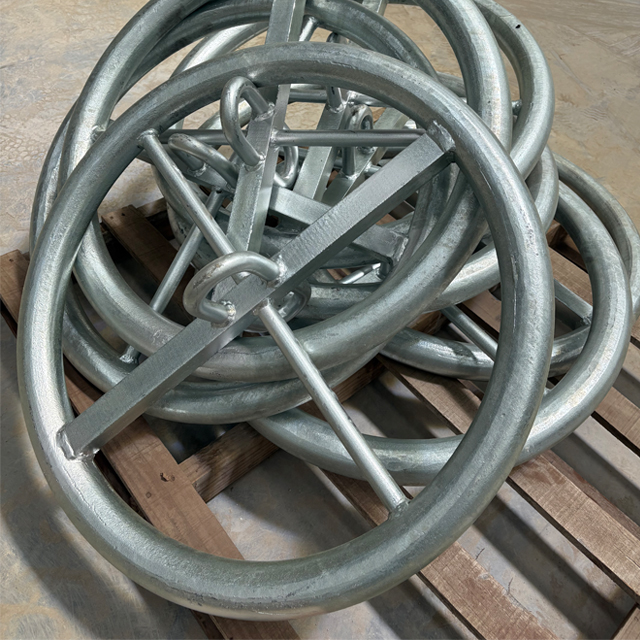 central connection ring for cage mooring system anillo de conexión central para sistema de amarre de jaulas