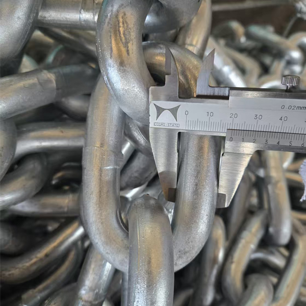 galvanized open link chain cadena de eslabón abierto galvanizada