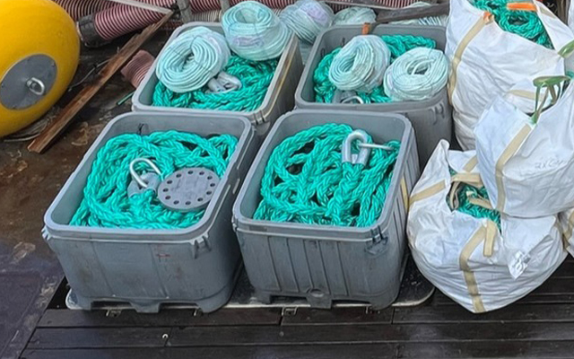 cuerdas empalmadas con dedal tubular