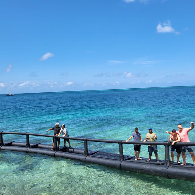 jaula para at&uacute;n de 50 m de di&aacute;metro