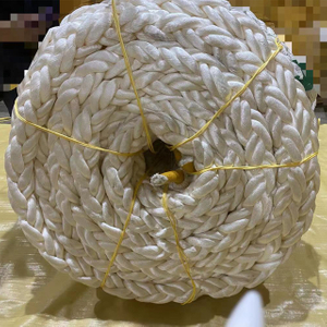 Cuerda de nailon de 8 hebras y 12 hebras para amarre de barcos y agricultura marina