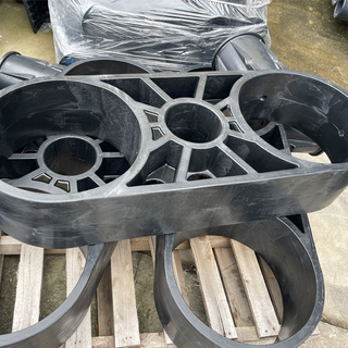 Soporte de jaula para peces de HDPE con orificios dobles de 400 mm