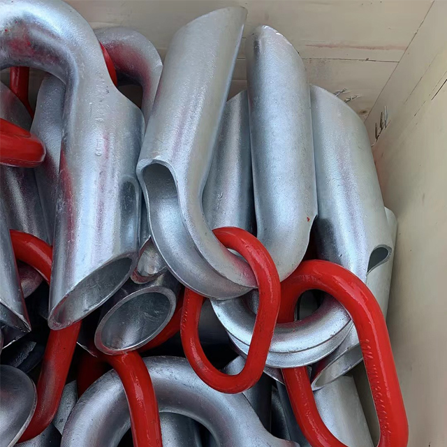 guardacabo tubular con conjunto de eslab&oacute;n maestro