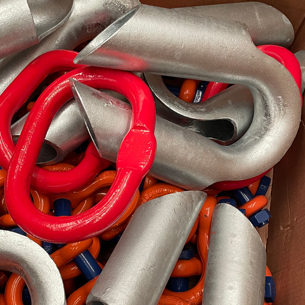 Dedal tubular de cuerda con eslabón maestro