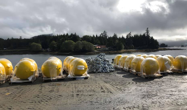 boyas flotantes de anclaje de mantarraya