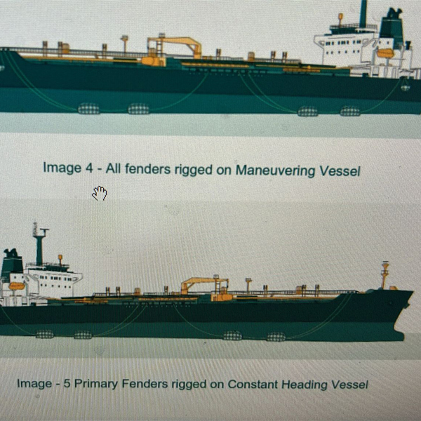 Línea de amarre Fender para servicio de barco a barco