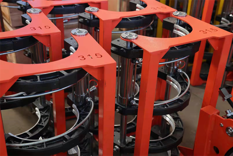 Detalles de la soldadora por fusi&oacute;n a tope de 315 mm