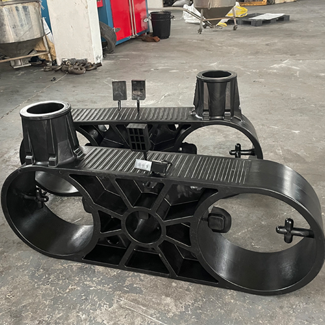 soporte del HDPE de la inyección de los agujeros del doble de 500m m para la jaula de la granja del atún