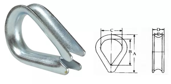 Especificaci&oacute;n del dedal DIN6899B