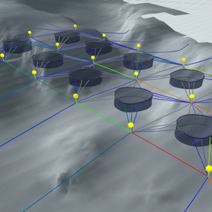 Sistema de amarre de jaulas para peces de acuicultura