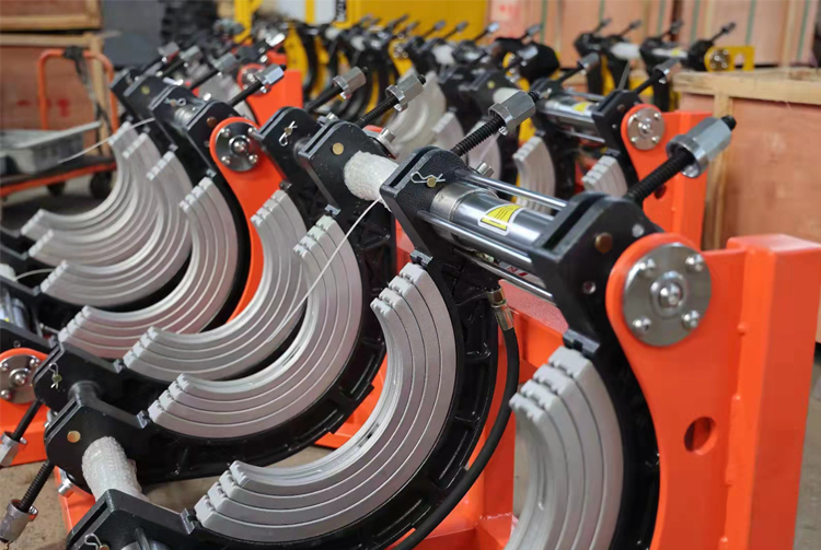 Detalles de la soldadora hidr&aacute;ulica por fusi&oacute;n a tope 