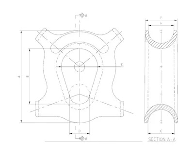 dedal semi cerrado con eslab&oacute;n maestro
